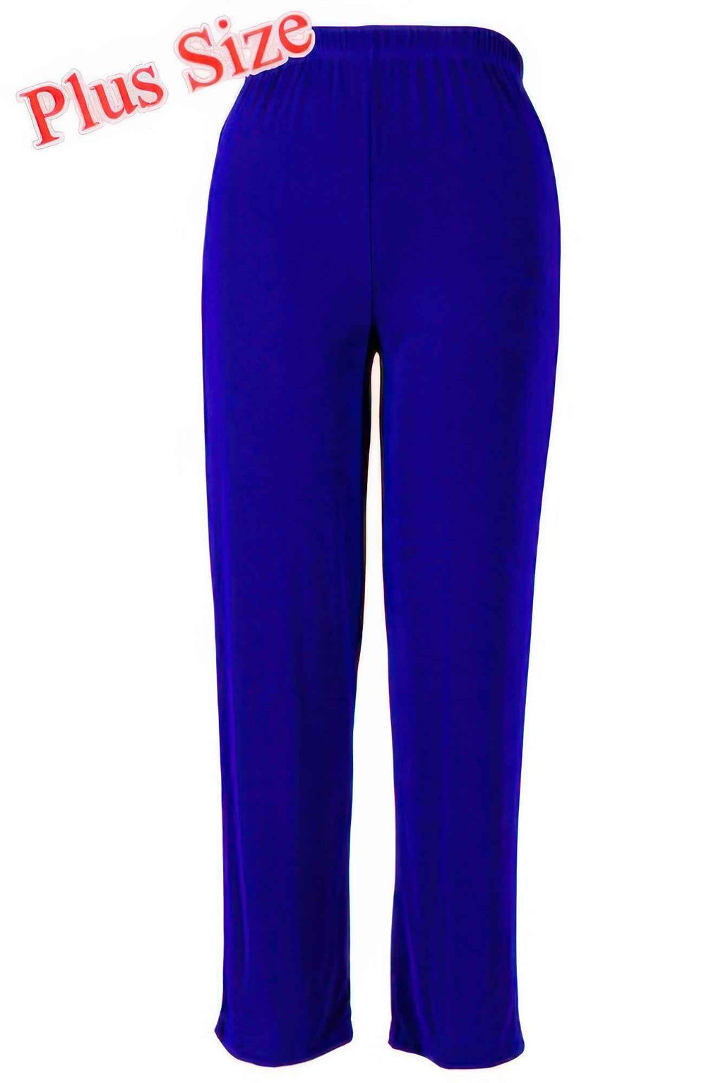 Jostar Stretchy Acetate Solid Long Plus Pants