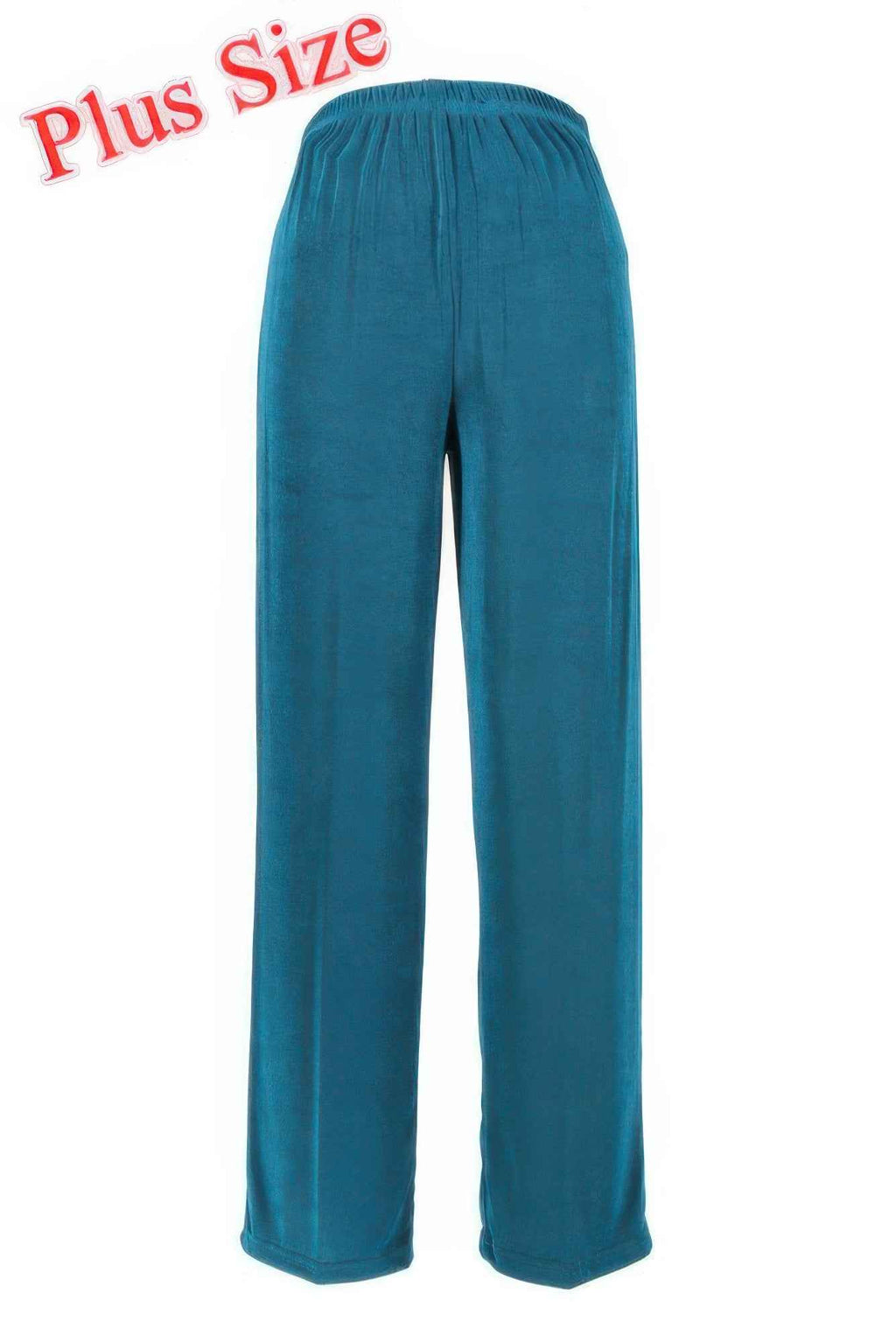 Jostar Stretchy Acetate Solid Long Plus Pants