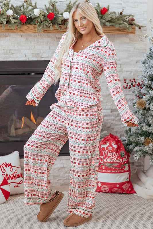 Christmas Shirt and Pants Pajama Set