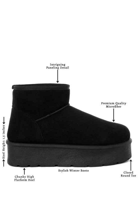 Derta Soft Microfiber Snow Boots