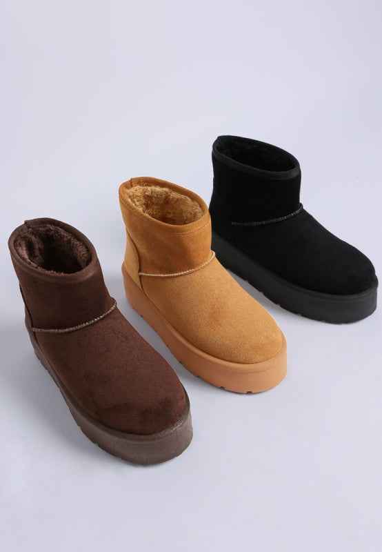 Derta Soft Microfiber Snow Boots
