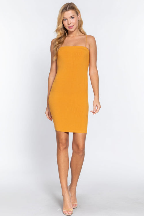 Cami Heavy Rib Mini Dress - Excel Merchandise