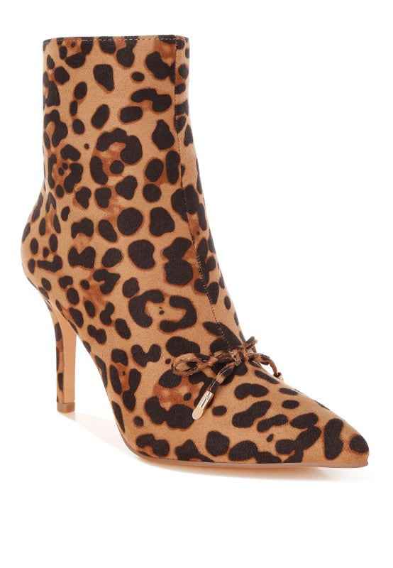 Vilda Leopard Print Stiletto Boots