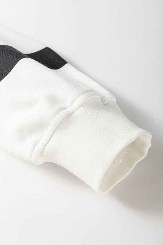 Stripe Drop Shoulder Top and Jogger Pants Set