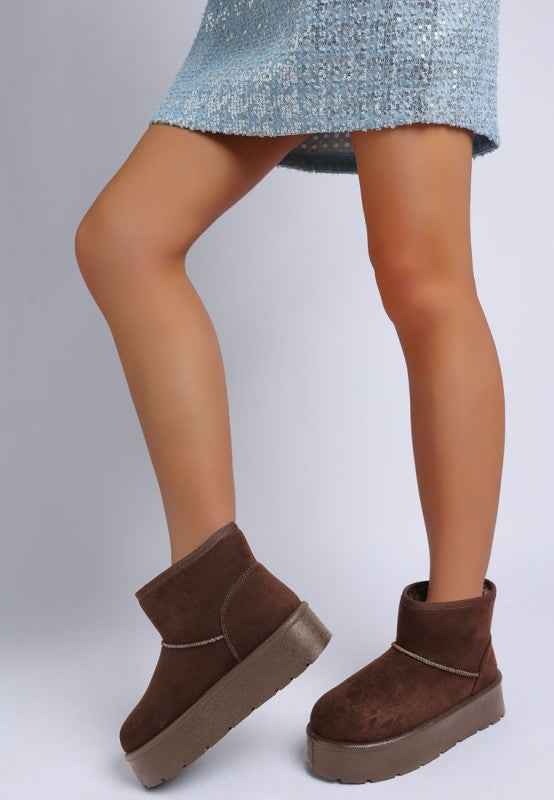Derta Soft Microfiber Snow Boots