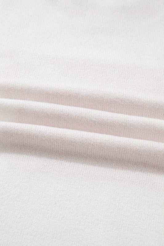 Christmas Stripe Trim Bow Crewneck Sweater