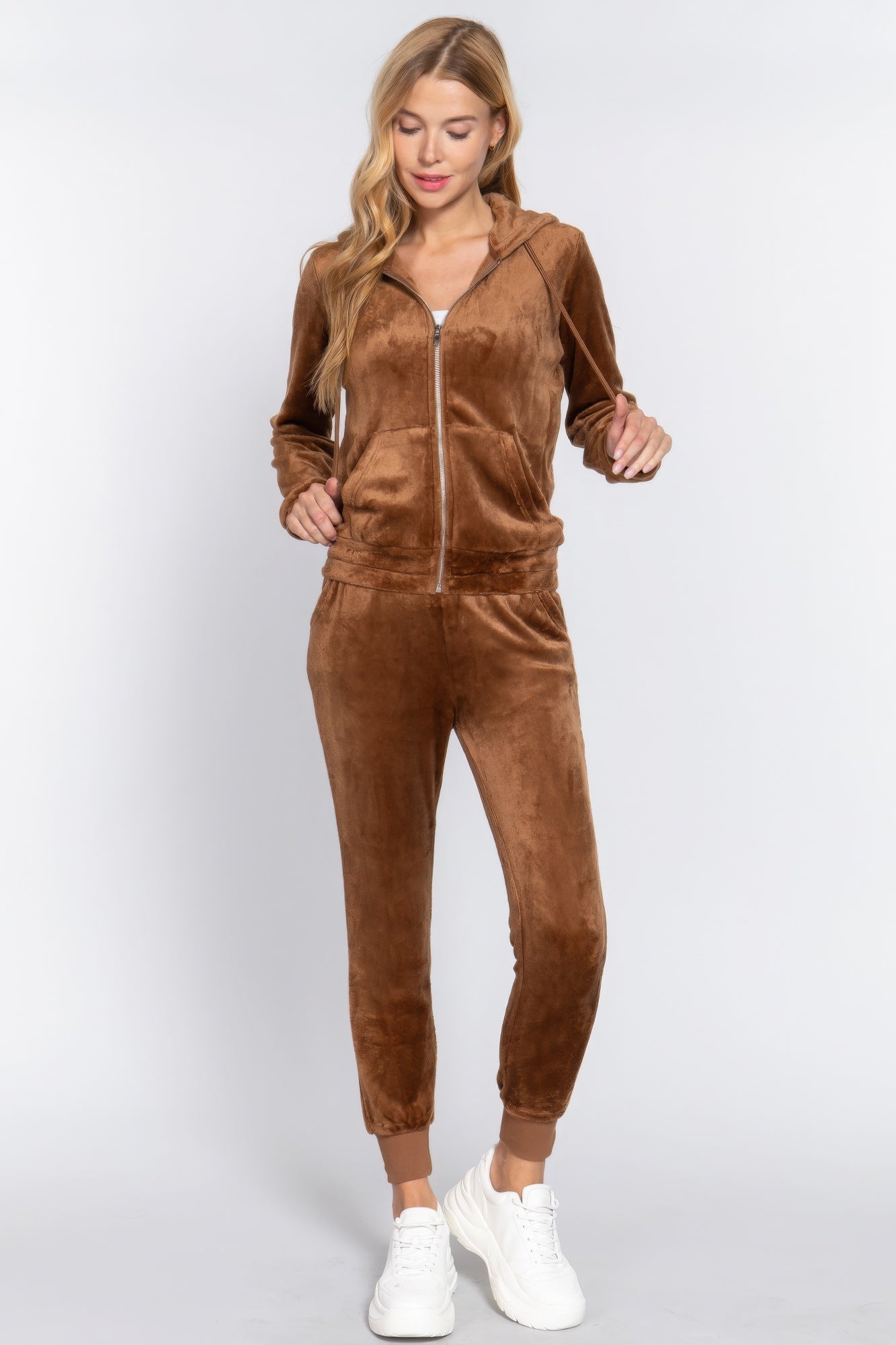 Faux Fur Jacket & Jogger Pants Set - Excel Merchandise