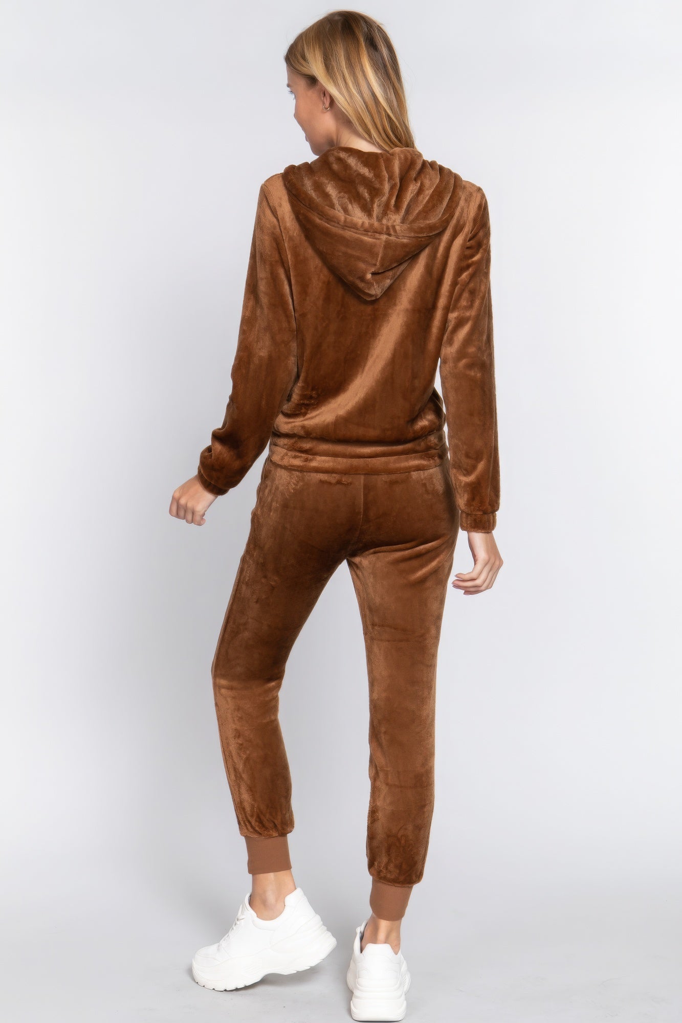 Faux Fur Jacket & Jogger Pants Set - Excel Merchandise
