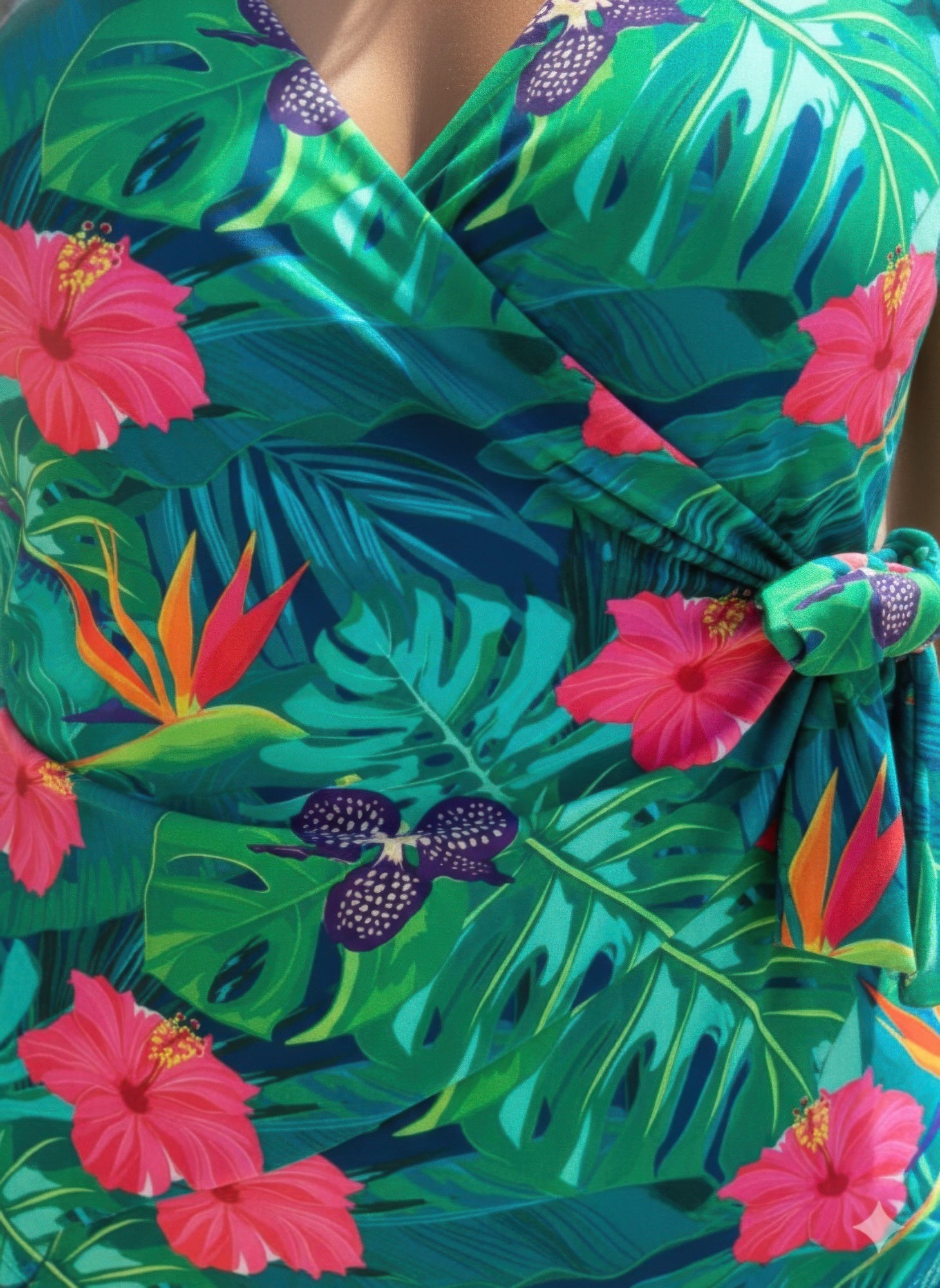 Green Tropical One Piece Side Tide - Excel Merchandise
