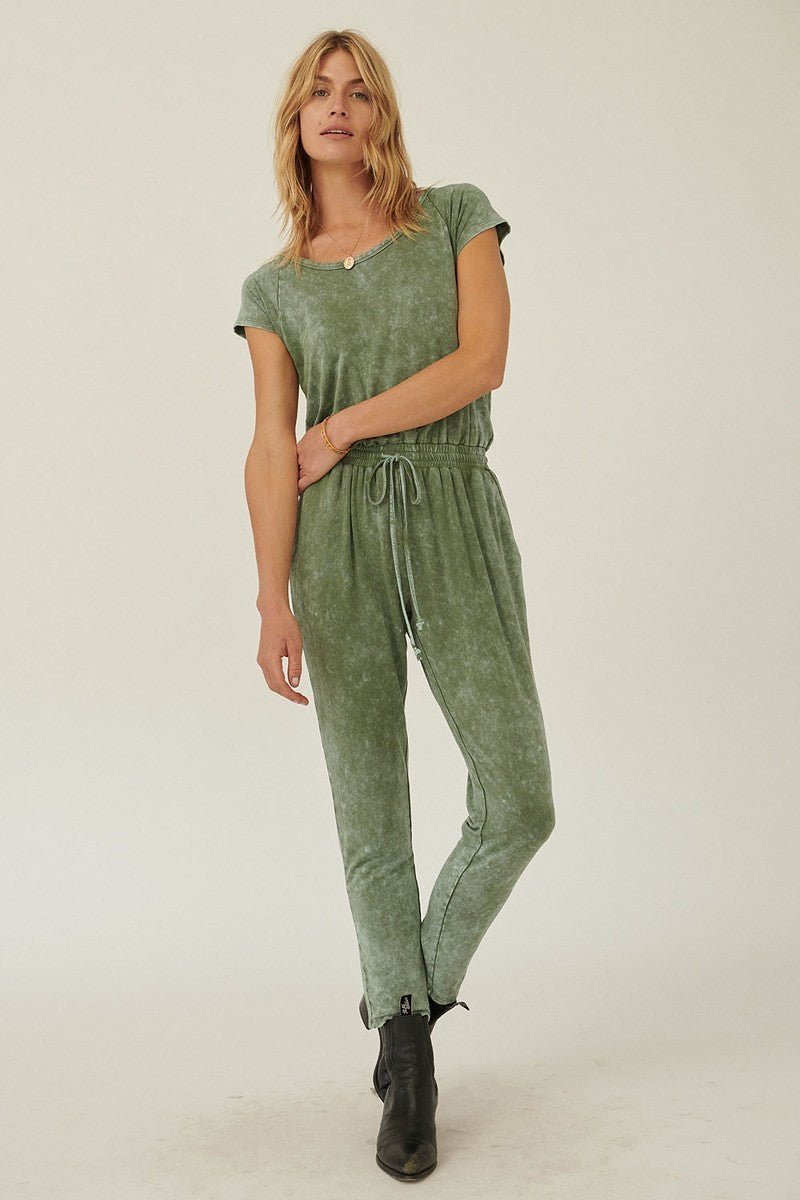 Mineral Washed Finish Knit Jumpsuit - Excel Merchandise