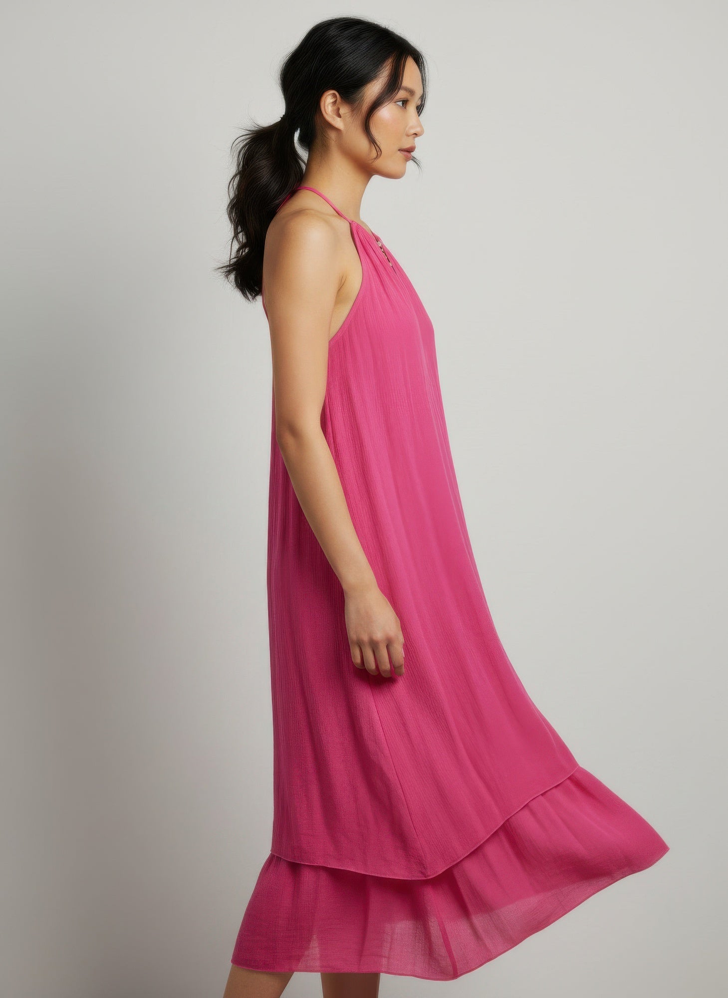 Mlle Gabrielle Solid Sleeveless Dress - Excel Merchandise